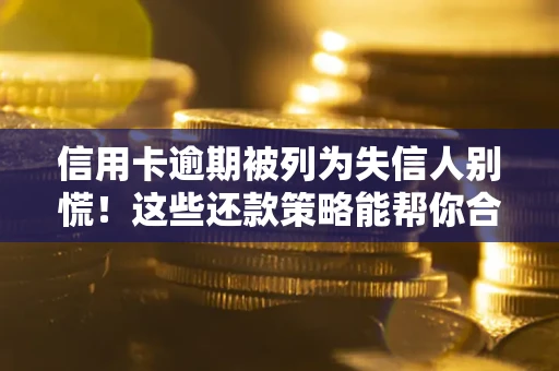 济南信用卡逾期被列为失信人别慌！这些还款策略能帮你合法止损